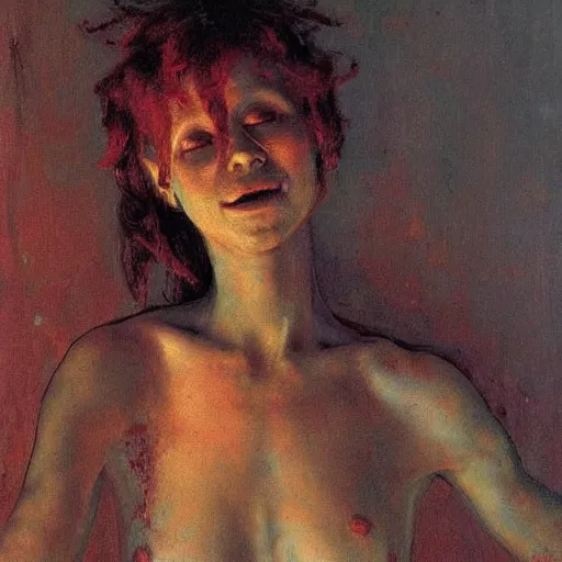 Image similar to alien by ilya repin