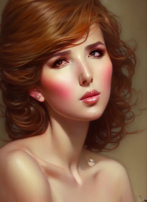 Prompt: glamorous feminine nancy ajram, studio lighting, portrait by Magali Villeneuve and Steve Argyle,Livia Prima,Mucha,fantasy art,beautiful,artstation,trending on artstation,alluring,masterpiece