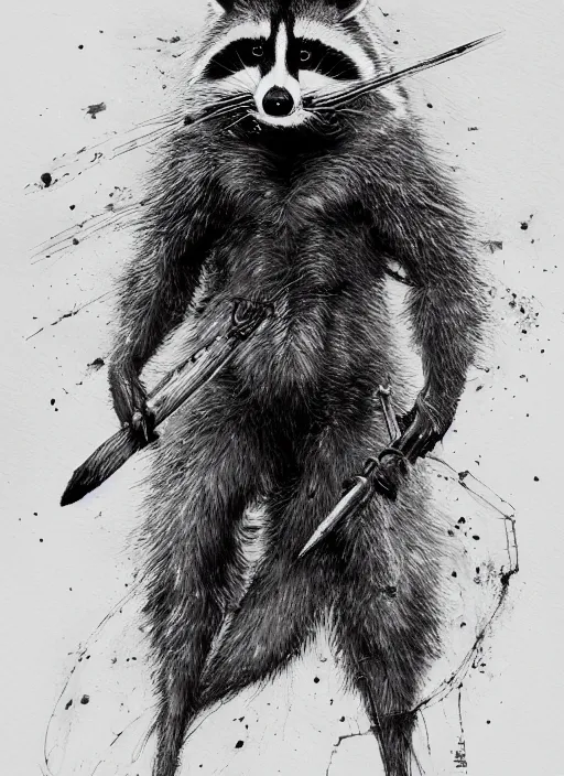 Prompt: portrait, male anthropometric raccoon barbarian, watercolor, dramatic lighting, cinematic, establishing shot, extremely high detail, foto realistic, cinematic lighting, pen and ink, intricate line drawings, by Yoshitaka Amano, Ruan Jia, Kentaro Miura, Artgerm, post processed, concept art, artstation, matte painting, style by eddie mendoza, raphael lacoste, alex ross