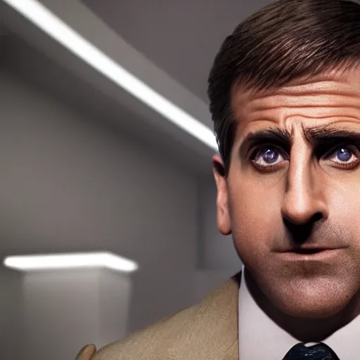 Image similar to steve carrell, tekken 7, unreal engine, octane render,