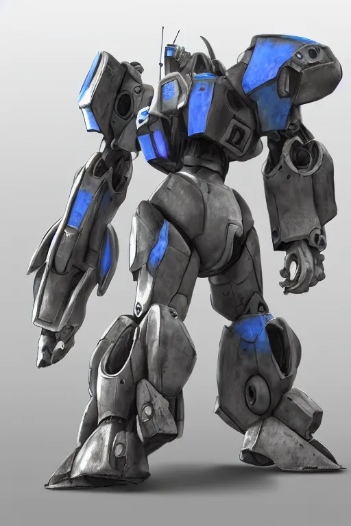 Image similar to mechwarrior 5 : mercenaries mech megaman transformer robot boss tank engine game octane render, 4 k, hd 2 0 2 2 3 d cgi rtx hdr style chrome reflexion glow fanart, global illumination ray tracing hdr fanart arstation by ian pesty by jesper ejsing pixar and disney unreal zbrush central hardmesh