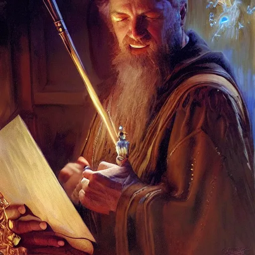 Image similar to a wizard that can control time, highly detailed painting by gaston bussiere, craig mullins, j. c. leyendecker, 8 k