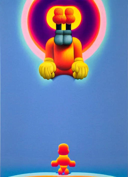 Image similar to hunter by shusei nagaoka, kaws, david rudnick, airbrush on canvas, pastell colours, cell shaded, 8 k