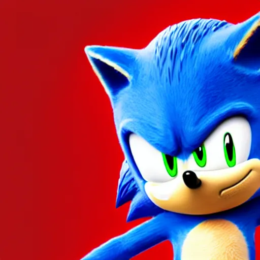 Image similar to sonic the hedgehog as mii character