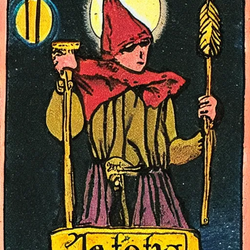 Image similar to tarot card of the magician, rider waite