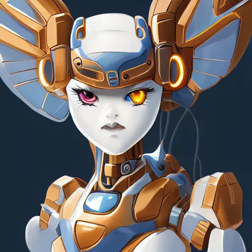 Image similar to amazing close bust shot of a cute and beautiful anthro female robotic mecha dragon standing in front of the camera, has two adorable blue eyes on a smooth draconic head with two horns, a sleek yet elegant design, with two big epic wings behind her, two arms, the background is of the beach at night; high quality digital art, artstation, deviantart, furaffinity, high quality detail