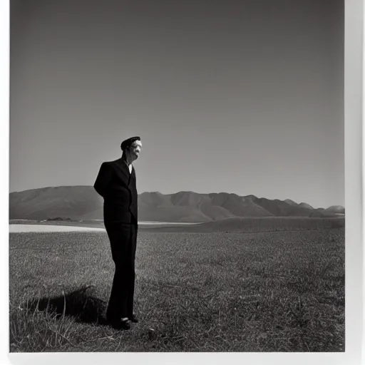 Prompt: a portrait of a character in a scenic environment by Arnold Newman