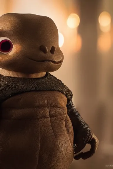 Image similar to very very intricate photorealistic photo of a realistic version of a goomba in an episode of game of thrones, photo is in focus with detailed atmospheric lighting, award - winning details