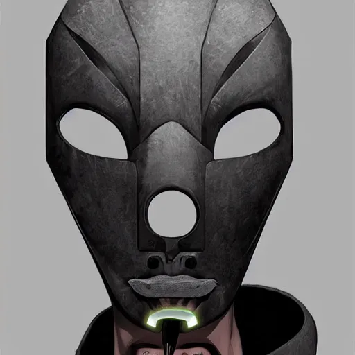 Prompt: mask with a symbol for a society secret, science fiction, concept art by jama jurabaev, extremely detailed, brush hard, artstation