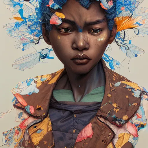 Image similar to citizen portrait soft light painted by james jean and katsuhiro otomo and erik jones, inspired by zimbabwean akira anime, smooth face feature, intricate oil painting, high detail illustration, sharp high detail, manga and anime 1 9 9 9