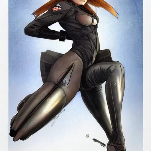 Image similar to F14B fighter jet Gajinka small human girl , highly detailed, digital pencil painting, anime, cartoonish, hybrid human / aircraft, female wearing aircraft parts, sharp focus, illustration, art by artgerm and greg rutkowski and alphonse mucha