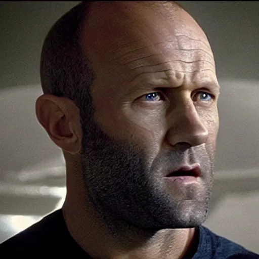 Image similar to “Jason Statham in Star Wars, movie footage”