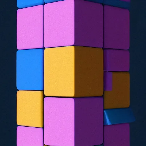 Image similar to a cube, photo, Pastel colors, very detailed, wide angle, enhance colors, trending on deviantart, octane, hyper realism, high detail, enhance lighting, Volumetric composition, dramatic, trending on artstation
