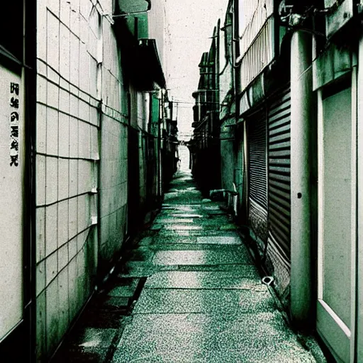 Image similar to retro image of japanese alleyway, photography, award winning, trending