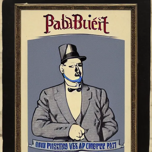 Prompt: Victorian Era president Hank Hill drinking a Pabst Blue Ribbon