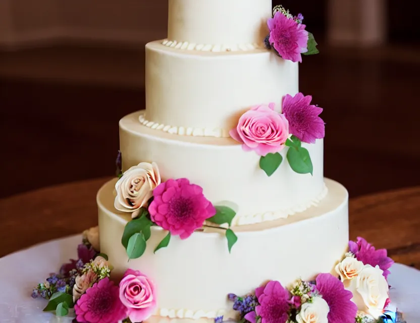 Image similar to grandpa wedding cake with flowers