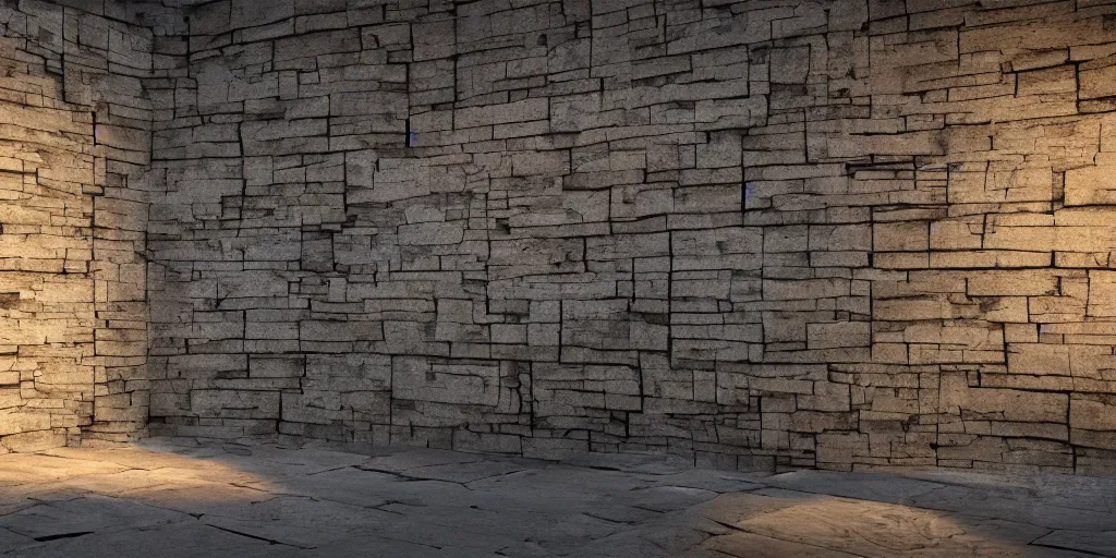 Image similar to beautiful matte painting of giant wall made from stone bricks by blizard entertainment, 8 k, cinematic dramatic atmosphere, dramatic lighting