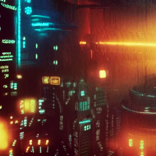 Prompt: a 3 d rendered movie still, 4 k, wide - angle medium - shot. a tear in the fabric of time and space. imax, 7 0 mm. dramatic lighting, hyper details. blade runner.