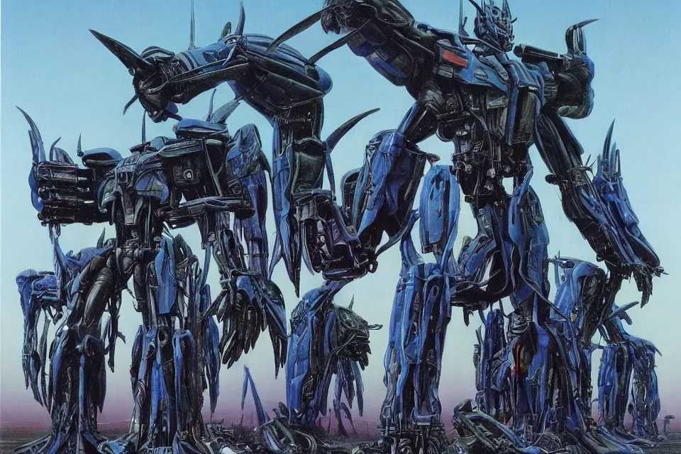 Prompt: transformers, wayne barlowe.