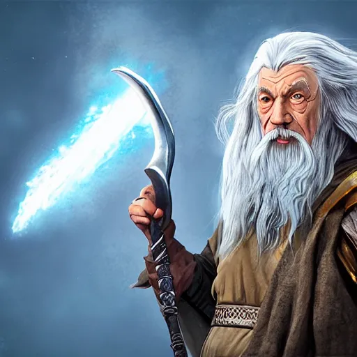 Prompt: gandalf as a new apex legends character