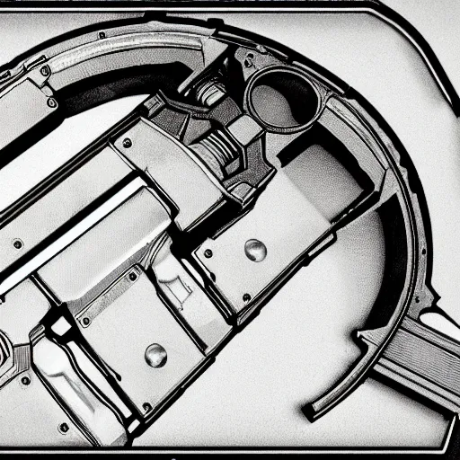 Prompt: detailed cross section of an weapon from the future