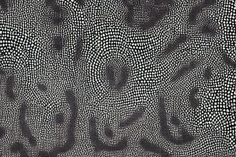 Image similar to a group of people, a manga drawing by junji ito, behance contest winner, kinetic pointillism, fractalism, trypophobia, biomorphic, trending on artstation