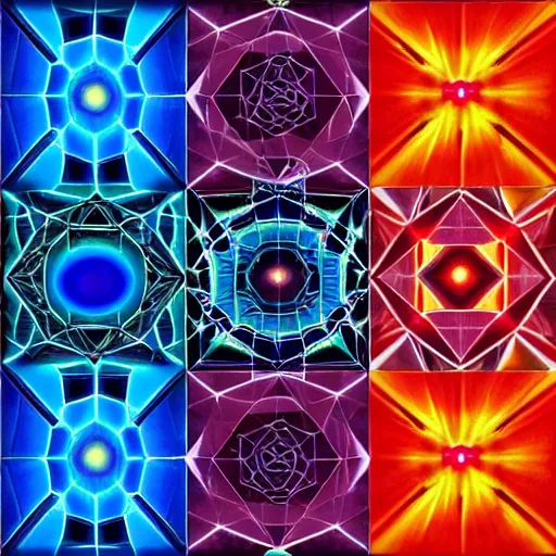 Image similar to 4 d, tesseract, fractles, infinity, psychedelic, space, time, fourth dimension