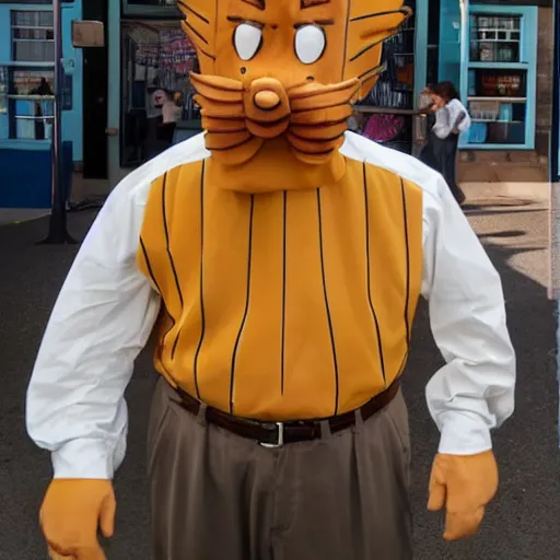 Image similar to human garfield