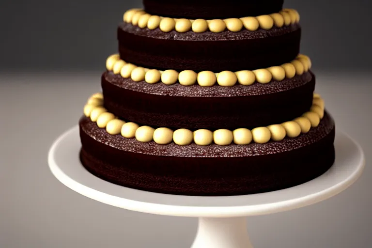 Prompt: a five tier chocolate cake. super realistic 8 k render of a elegant, cinematic composition