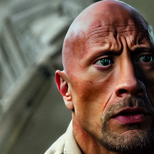 Image similar to dwayne johnson as polyphemus