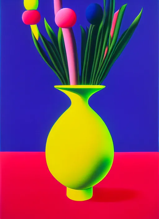 Image similar to vase by shusei nagaoka, kaws, david rudnick, airbrush on canvas, pastell colours, cell shaded, 8 k