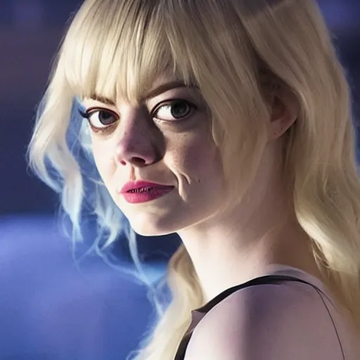 Prompt: Emma Stone as Ghost Spider in the Marvel Cinematic Universe