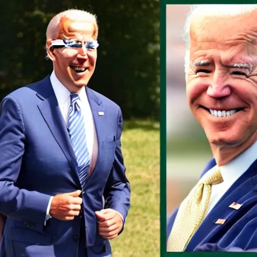 Image similar to joe biden dressed as a cute girl