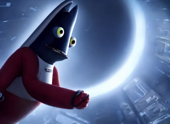 Image similar to film still of nibbler in the new scifi movie, 4 k