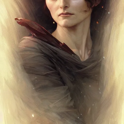 Prompt: Emmanuelle Seigner, D&D, fantasy, intricate, cinematic lighting, highly detailed, beautiful, digital painting, artstation, masterpiece, concept art, smooth, sharp focus, illustration, art by Artgerm Greg Rutkowski and william-Adolphe Bouguereau