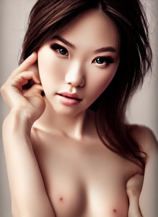 Image similar to a gorgeous female photo, professionally retouched, stacked focus, vivid, soft lighting, realistic, smooth face, full body shot, torso, dress, perfect eyes, wide angle, sharp focus on eyes, 8 k, high definition, insanely detailed, intricate, elegant, artgerm and jason chan and mark litvokin