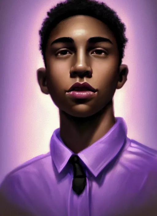 portrait of chuck clayton, lightskin black teenage | Stable Diffusion