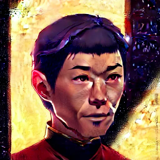 Prompt: star trek starship captain, finely detailed features, closeup at the face, perfect art, gapmoe yandere grimdark, trending on pixiv fanbox, painted by greg rutkowski makoto shinkai takashi takeuchi greg rutkowski, alphonse mucha, akihiko yoshida