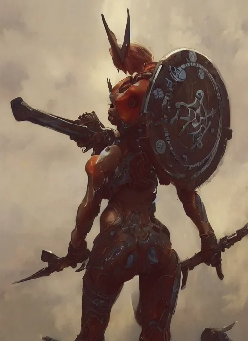 Prompt: character design game art digital 3 d girl viking evangelion cyborg armor by gaston bussiere, anna nikonova aka newmilky, greg rutkowski, yoji shinkawa, yoshitaka amano, tsutomu nihei, muira, moebius, donato giancola, riccardo federici, trending on artstation, featured on pixiv