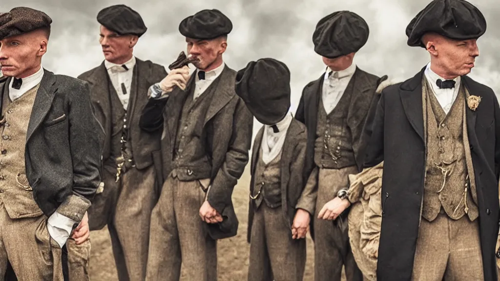 Image similar to he peaky blinders dressing peanuts costumes