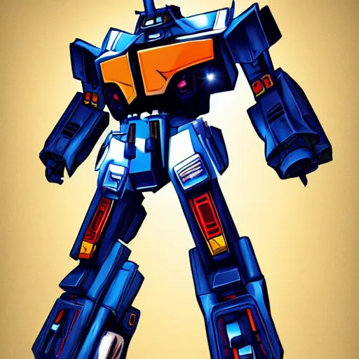 Image similar to trasformers autobot digital art anime