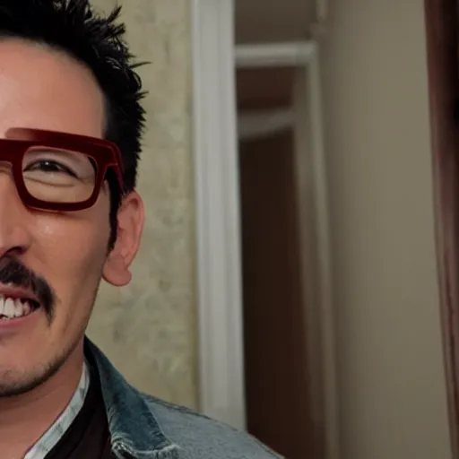 Prompt: A still of Markiplier in The Shining