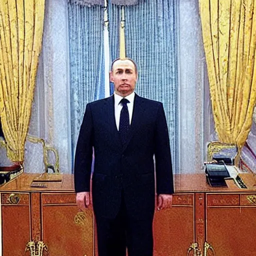 Prompt: “Kurt Kobain the president of the Russian Federation, detailed photo”