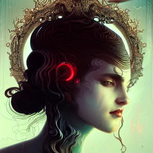 Image similar to one thousanth mental breakdown, intricate, elegant, wavy, zig zag, jagged, varnished, rgb crt scanlines, highly detailed, smooth, sharp focus, award - winning, masterpiece, in the style of tom bagshaw, cedric peyravernay, peter mohrbacher, pinterest