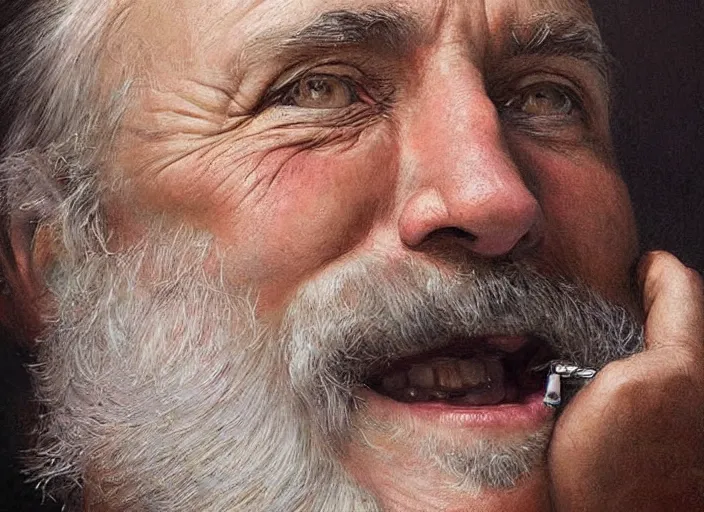 Prompt: a highly detailed diamond portrait of a dentist, james gurney, james jean