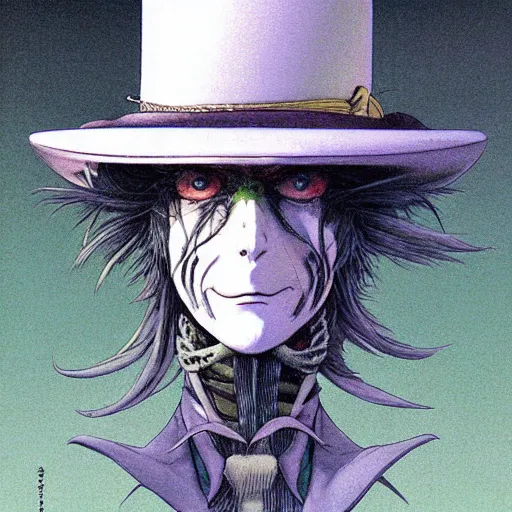 Image similar to Lofi informal portrait Ghibli style by Yoshitaka Amano and Wayne Barlowe and Ed Binkley and The Madhatter