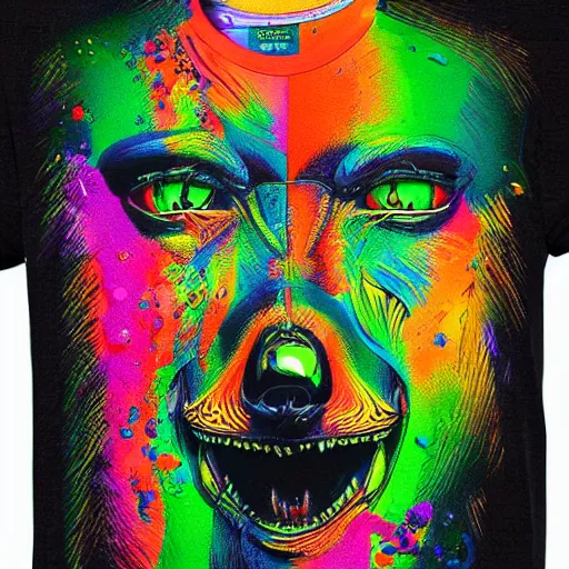 Image similar to unusual design for t - shirt, highly detailed, digital painting