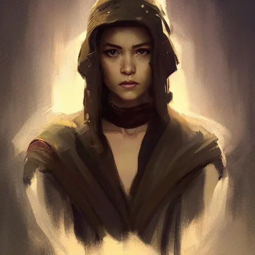 Image similar to portrait of an woman by Greg Rutkowski, Jade Skywalker, daughter of Ben Skywalker, Star Wars Expanded Universe, highly detailed portrait, digital painting, artstation, concept art, smooth, sharp foccus ilustration, Artstation HQ