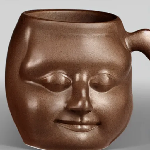 Image similar to a face jug, product image