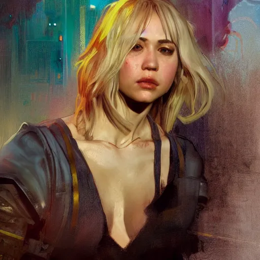 Prompt: hanna montana, full figure, long shot hyperrealistic, bladerunner street, art of elysium by jeremy mann and alphonse mucha, fantasy art, photo realistic, dynamic lighting, artstation, poster, volumetric lighting, very detailed face, 4 k, award winning